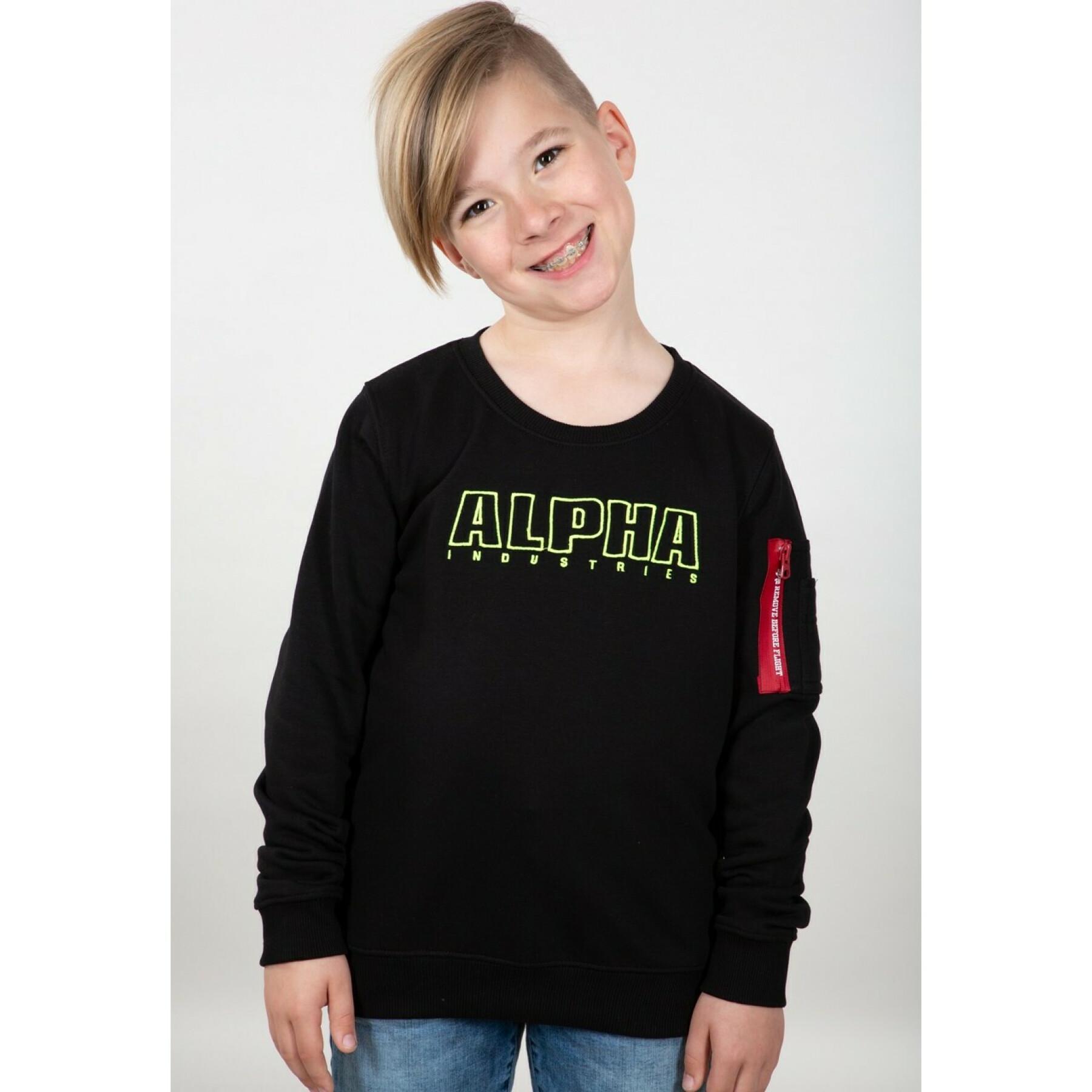 Kinder sweatshirt Alpha Industries Embroidery
