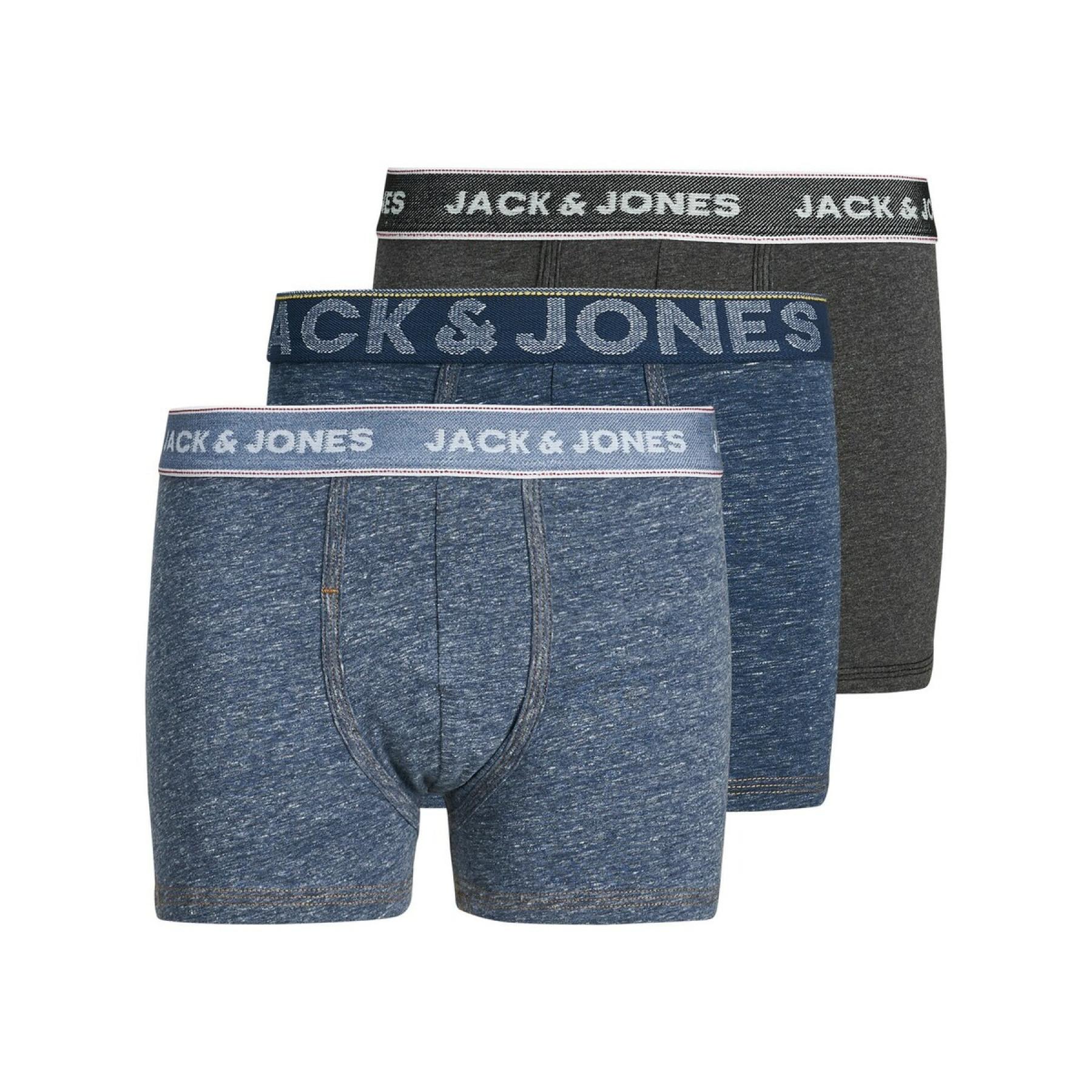 Set van 3 boxershorts voor kinderen Jack & Jones Jacdenim