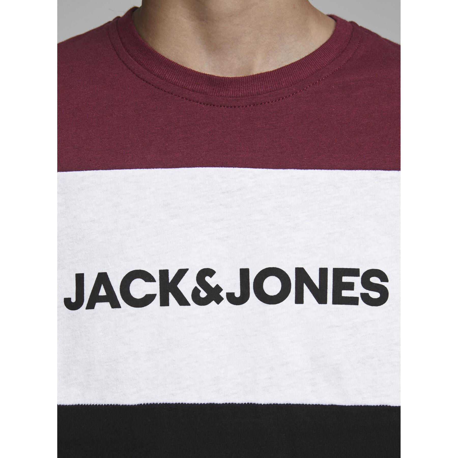 Kinder-T-shirt Jack & Jones Jjelogo Blocking