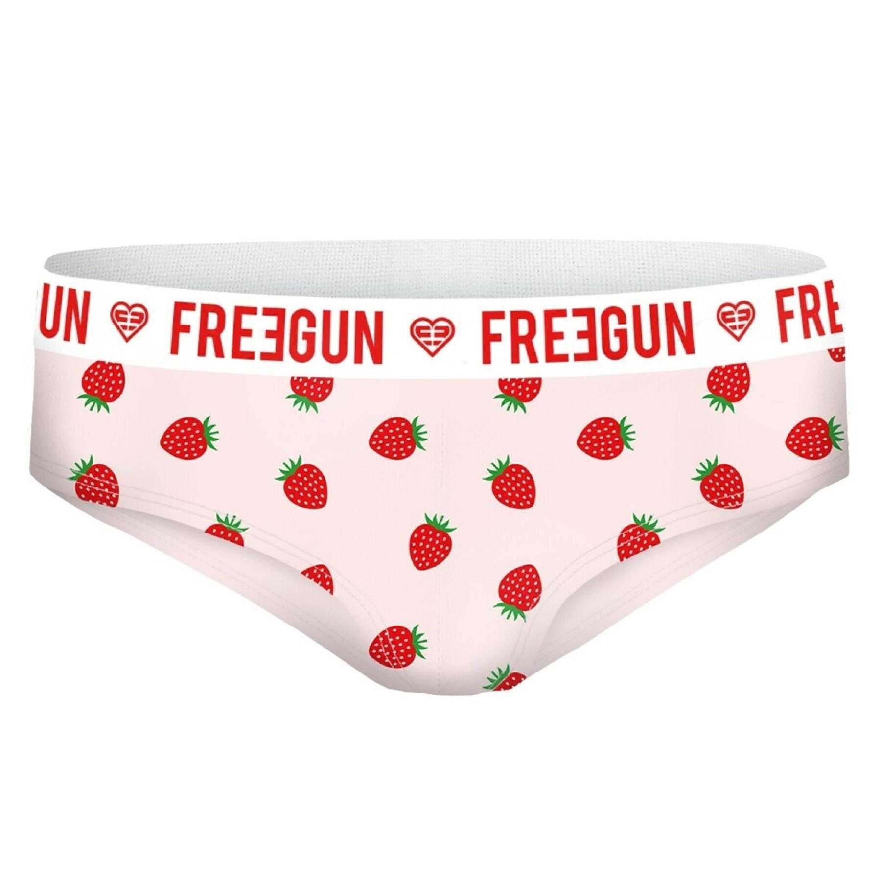Fruitige katoenen boxershort voor meisjes Freegun (x3)