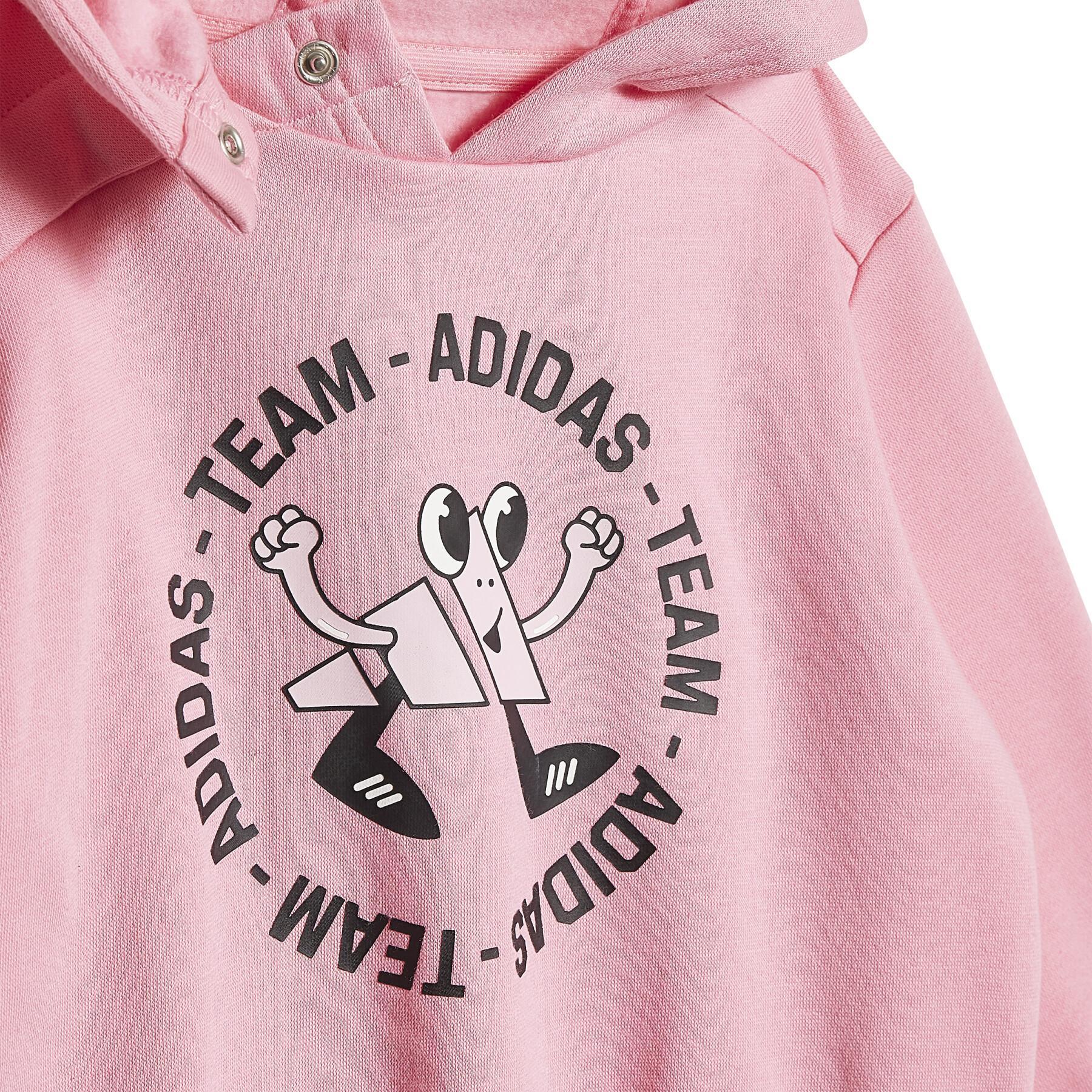 Oversized baby fleece trainingspak adidas Team