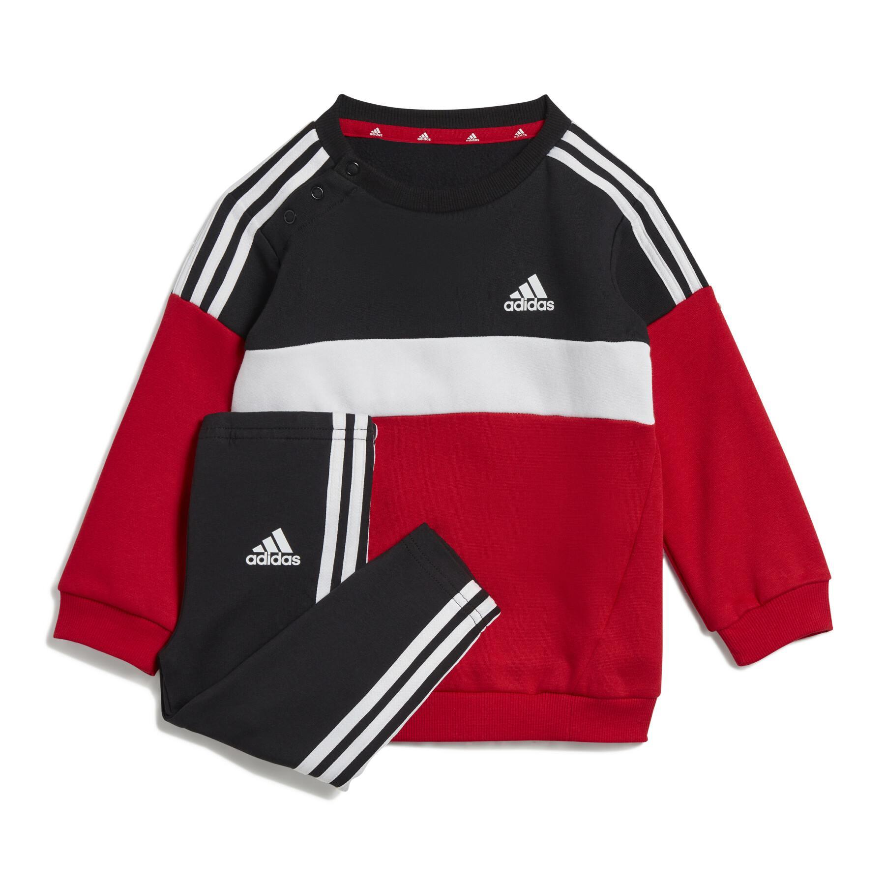 Stel legging et sweatshirt bébé adidas Tiberio 3-Stripes Colorblock