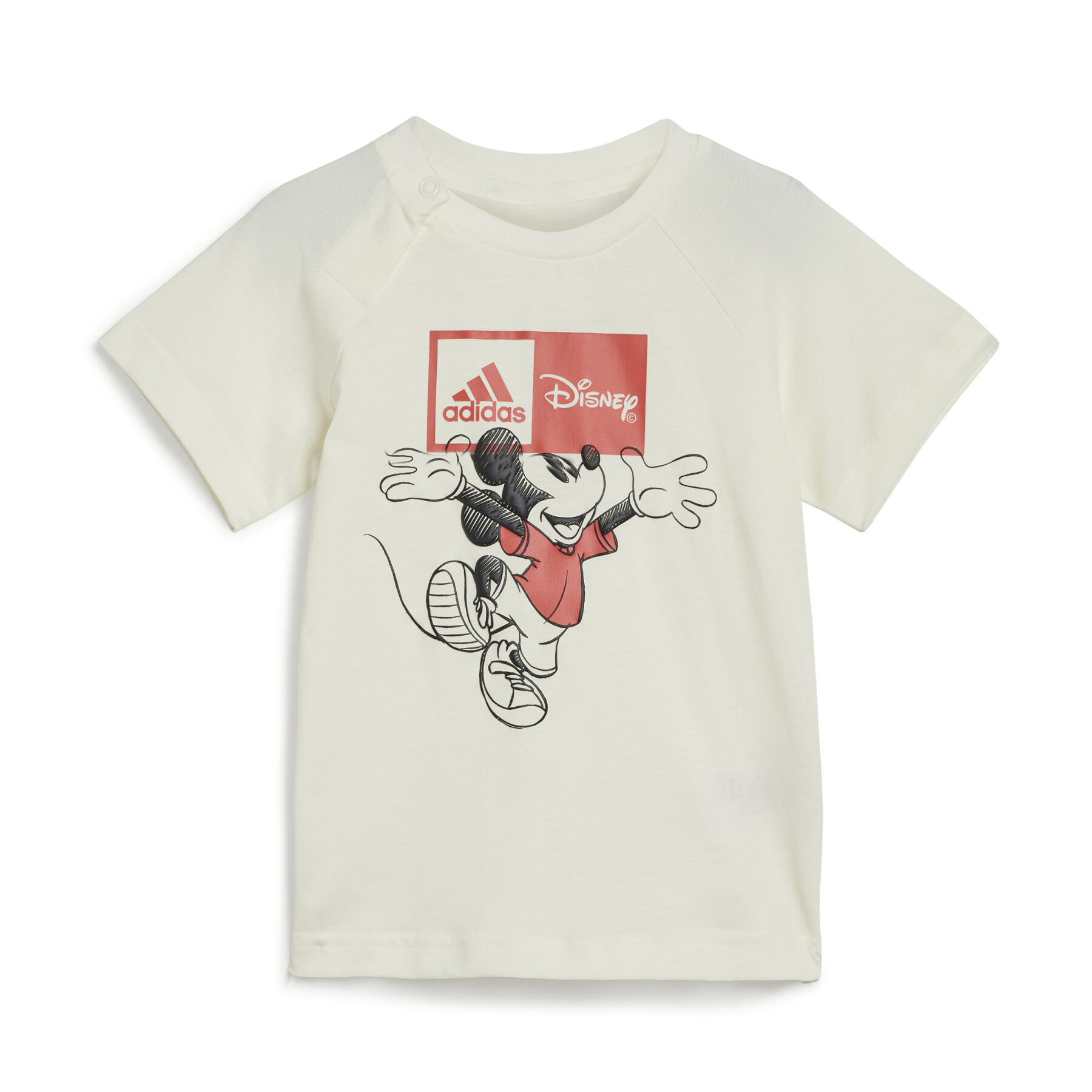 Baby t-shirt, korte broek en slabbetje adidas Disney Mickey Mouse