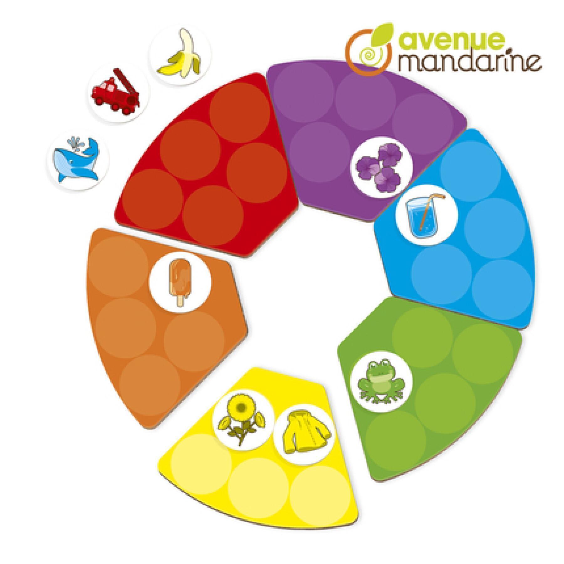 Educatieve spelletjes om kleuren te leren Avenue Mandarine