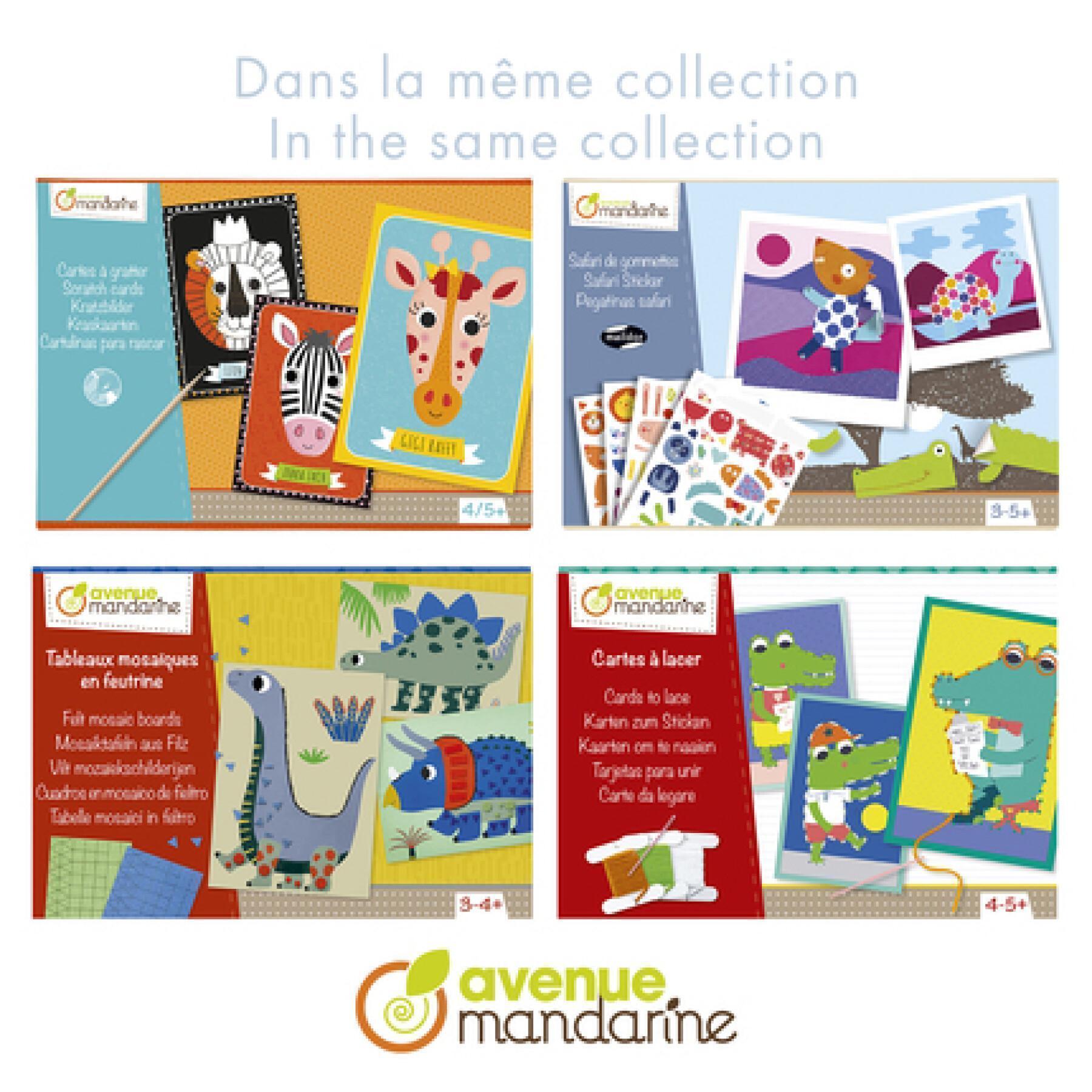 Creatieve doos met stickers voor huisdieren Avenue Mandarine