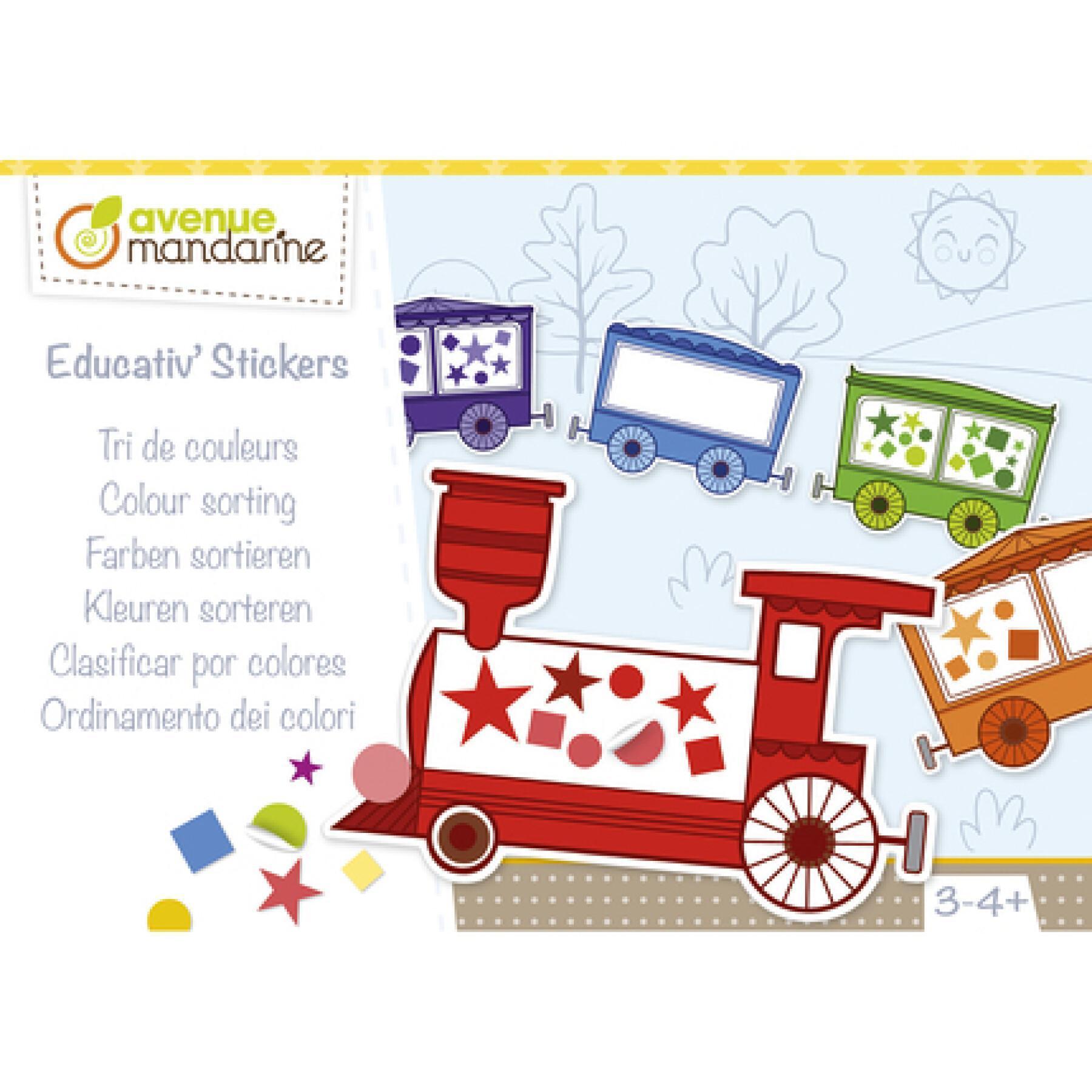 Creatieve doos - educativ' stickers kleur sorteren Avenue Mandarine