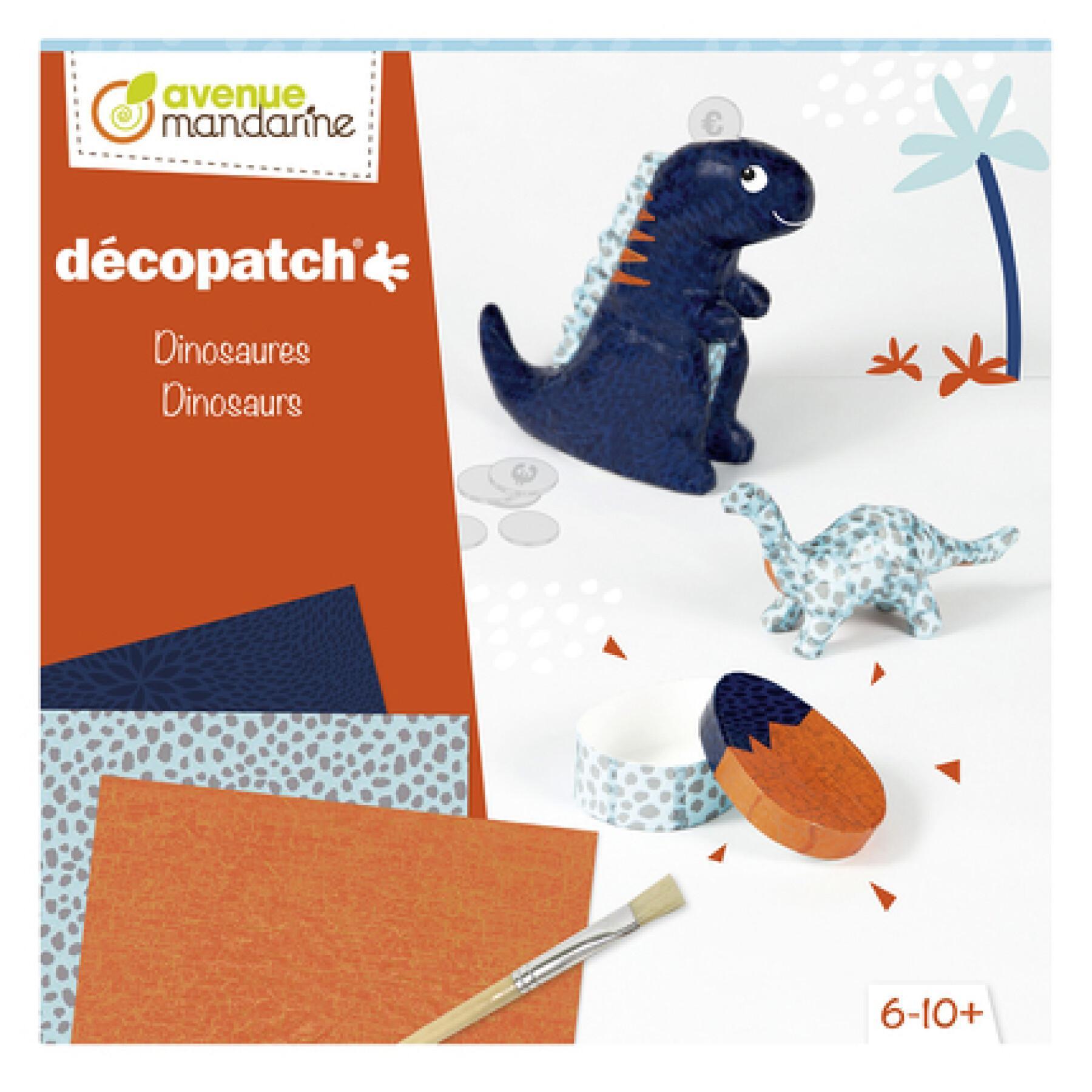 Dinosaurussen decopatch creatieve set Avenue Mandarine