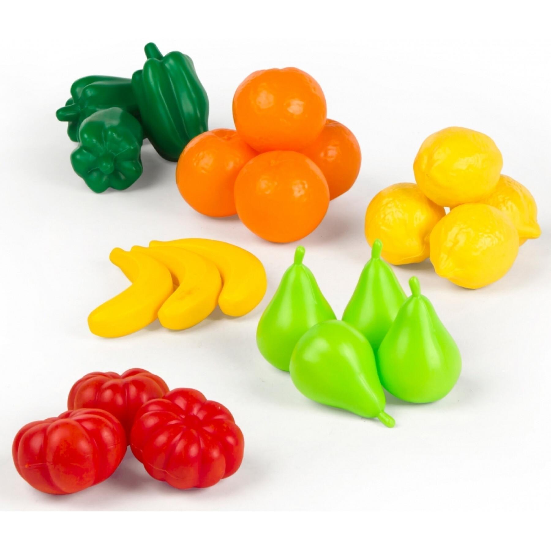 21-delige groente- en fruitset CB Toys 17x45