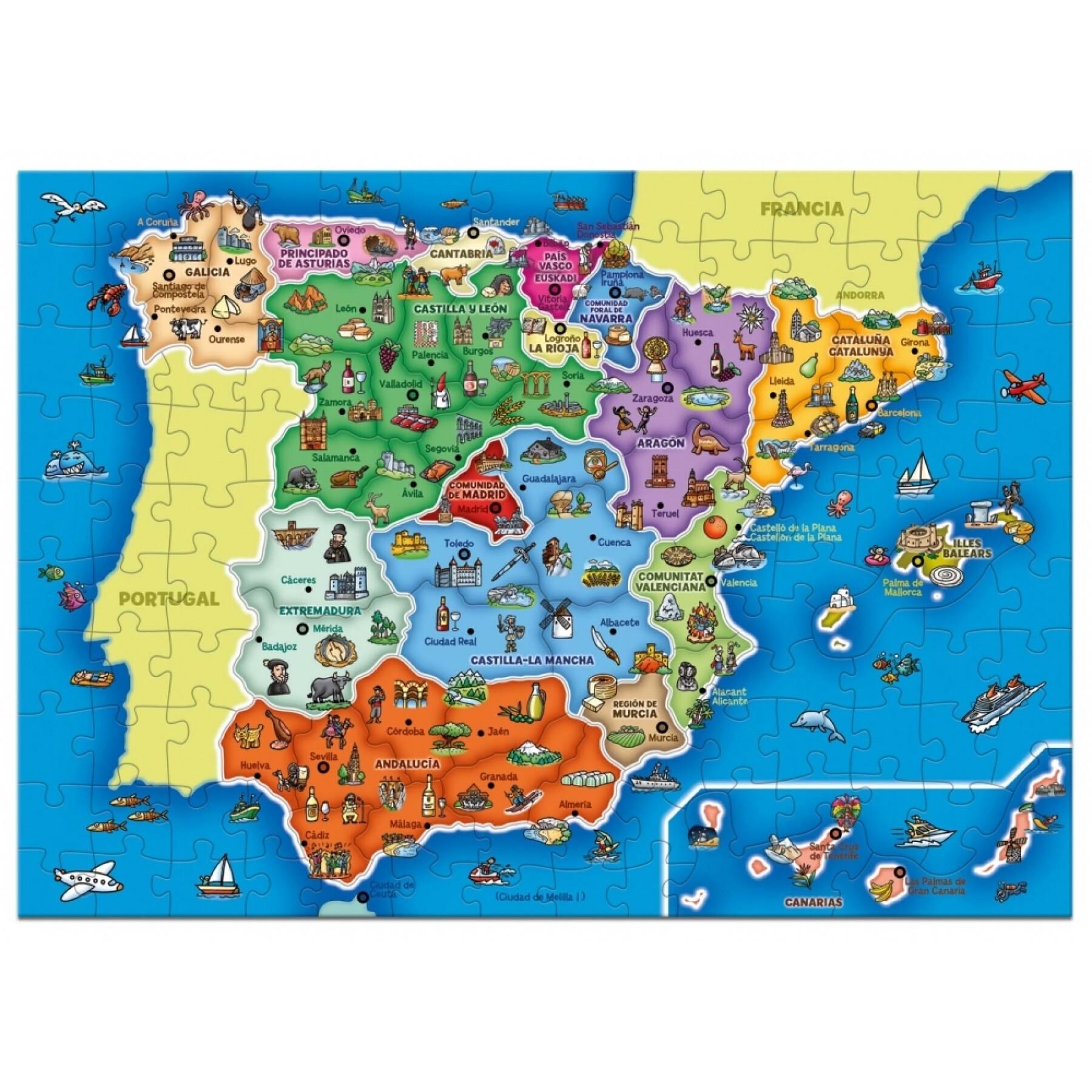 137 stukjes puzzel Diset España Prov -Autonomías