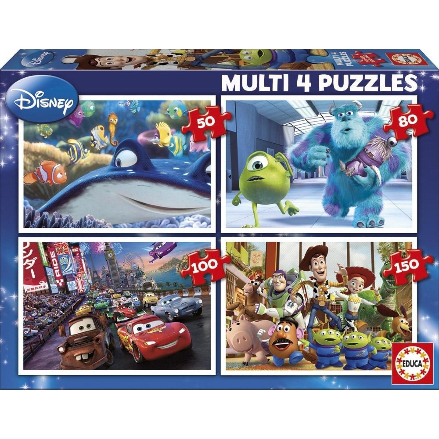 Puzzles van 50-80-100-150 stuks Disney Pixar