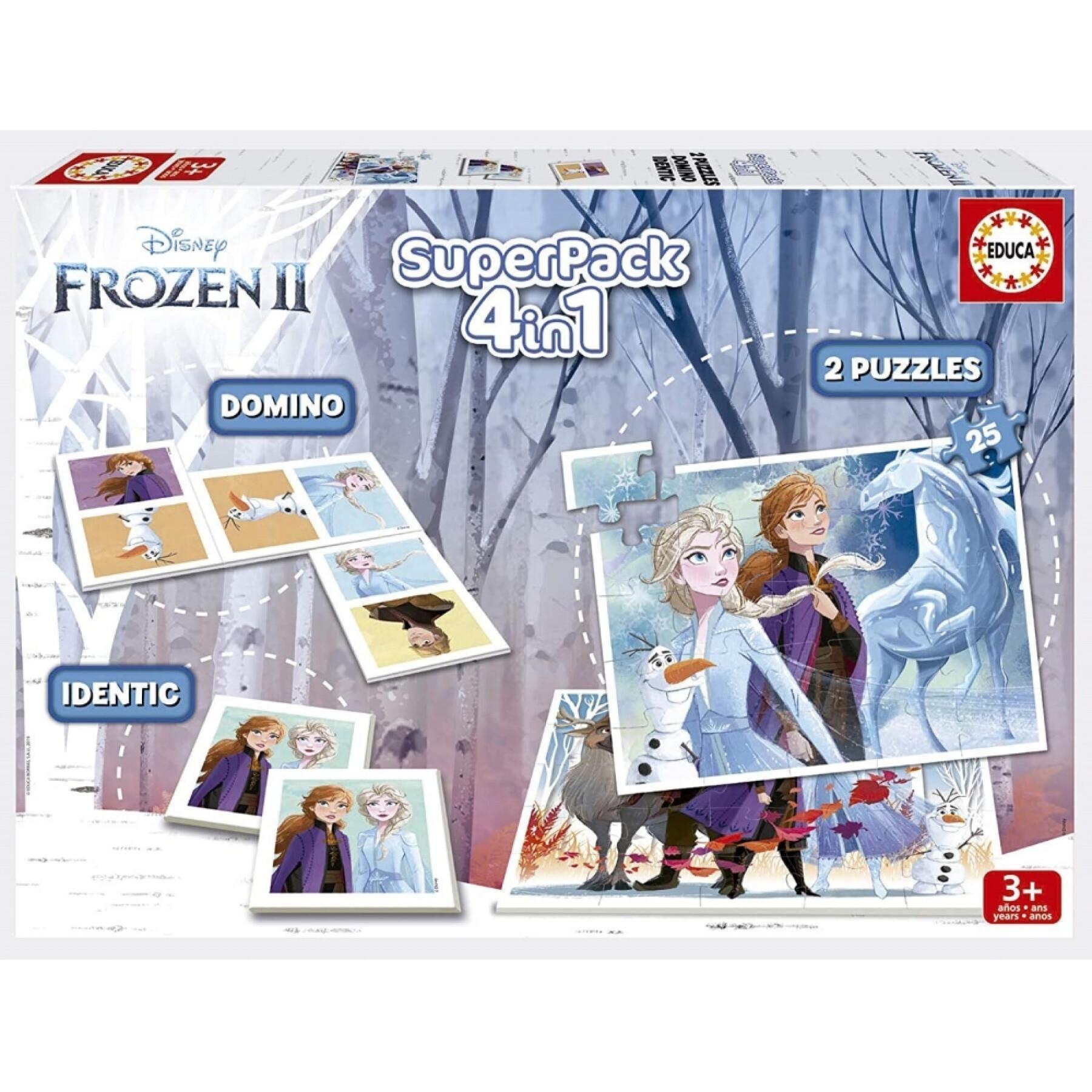 4 in 1 puzzel Frozen Superpack