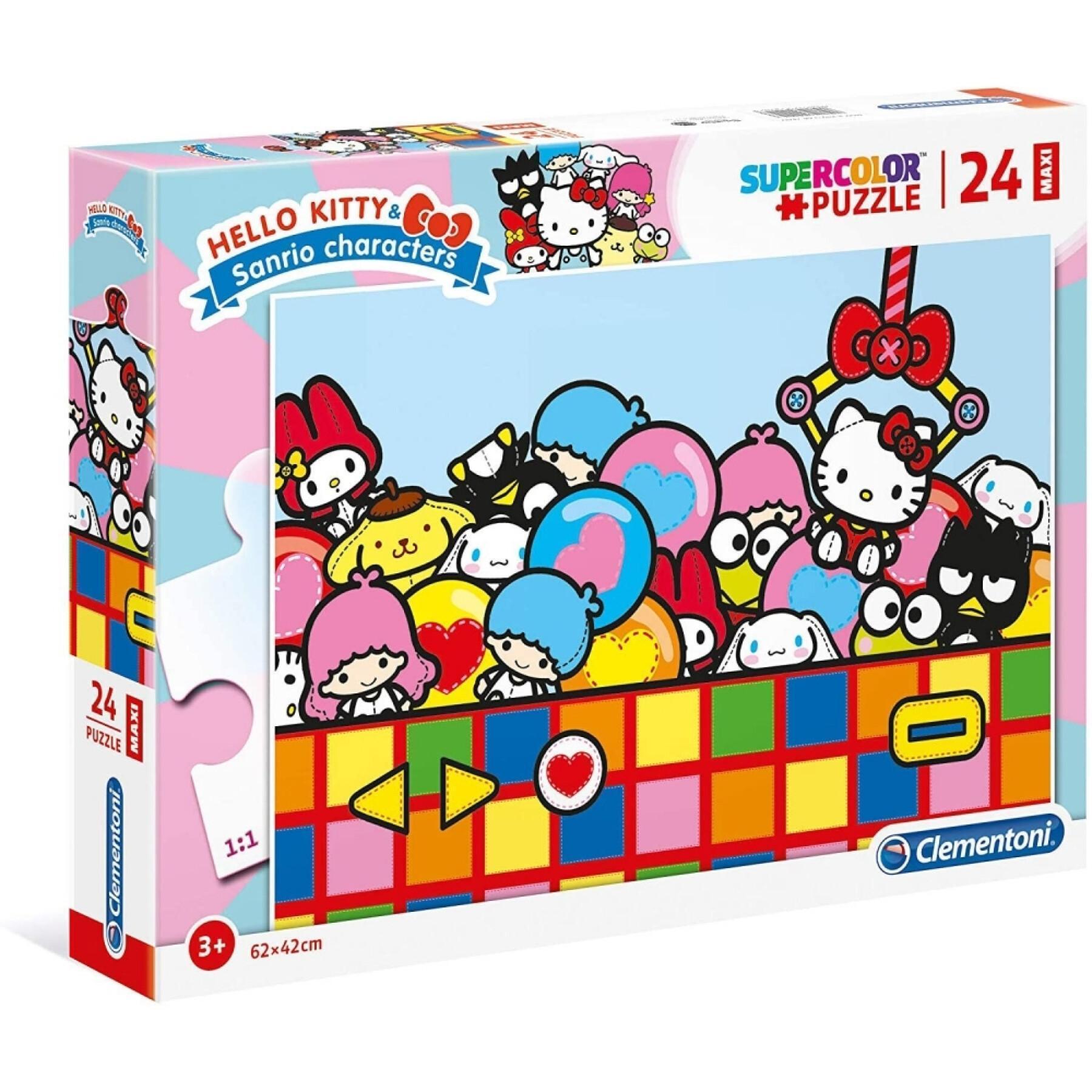 Puzzel met maximaal 24 stukjes Hello Kitty
