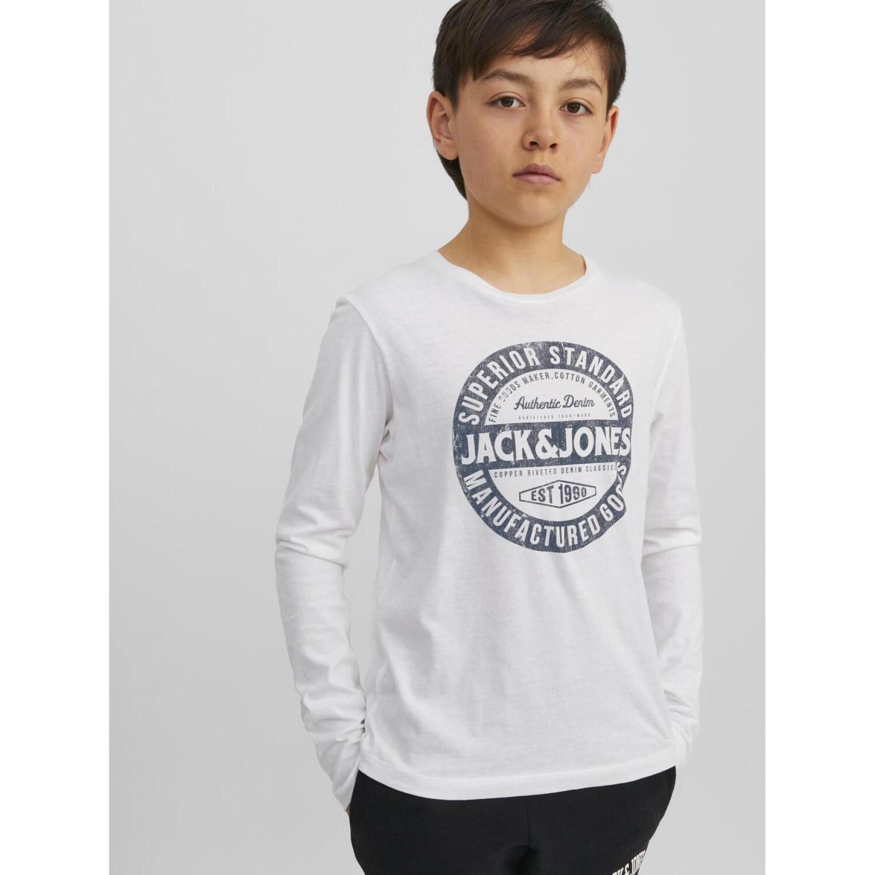Kinder-T-shirt met lange mouwen en ronde hals Jack & Jones Jeans