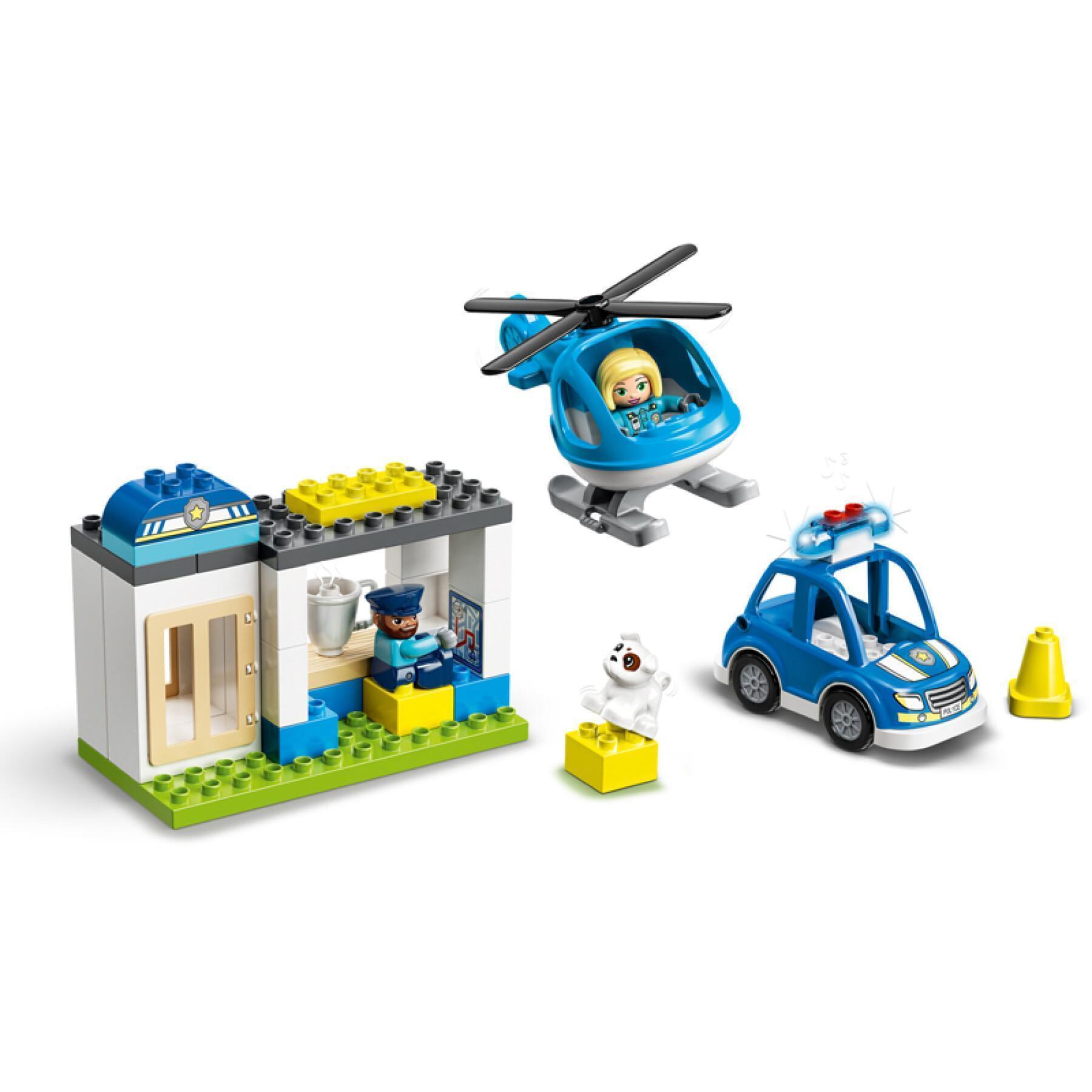 Bouwset politiebureau politiehelikopter Lego Duplo