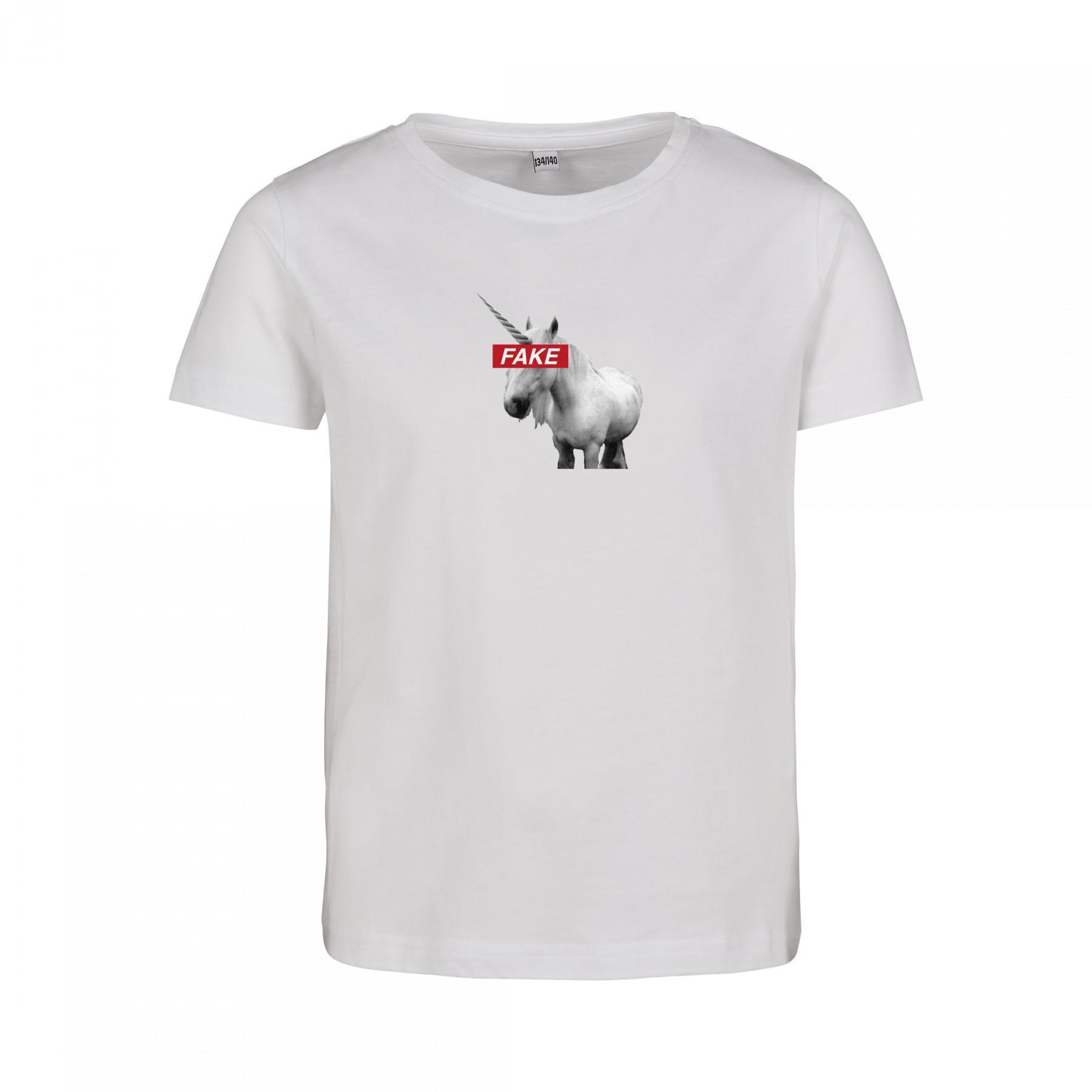 Kinder-T-shirt Mister Tee fake unicorn