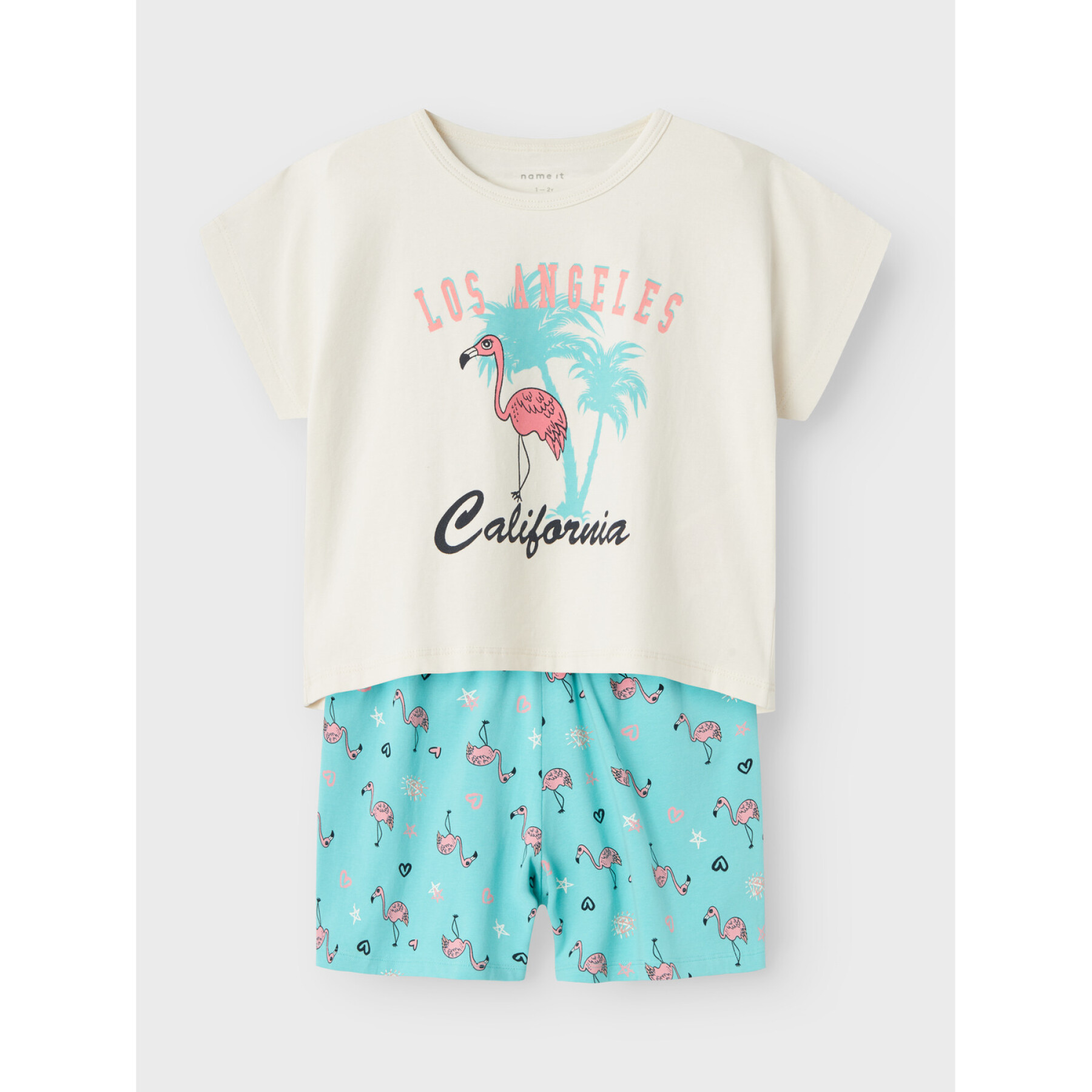 Pyjama voor babymeisjes Name it Cap flamigo