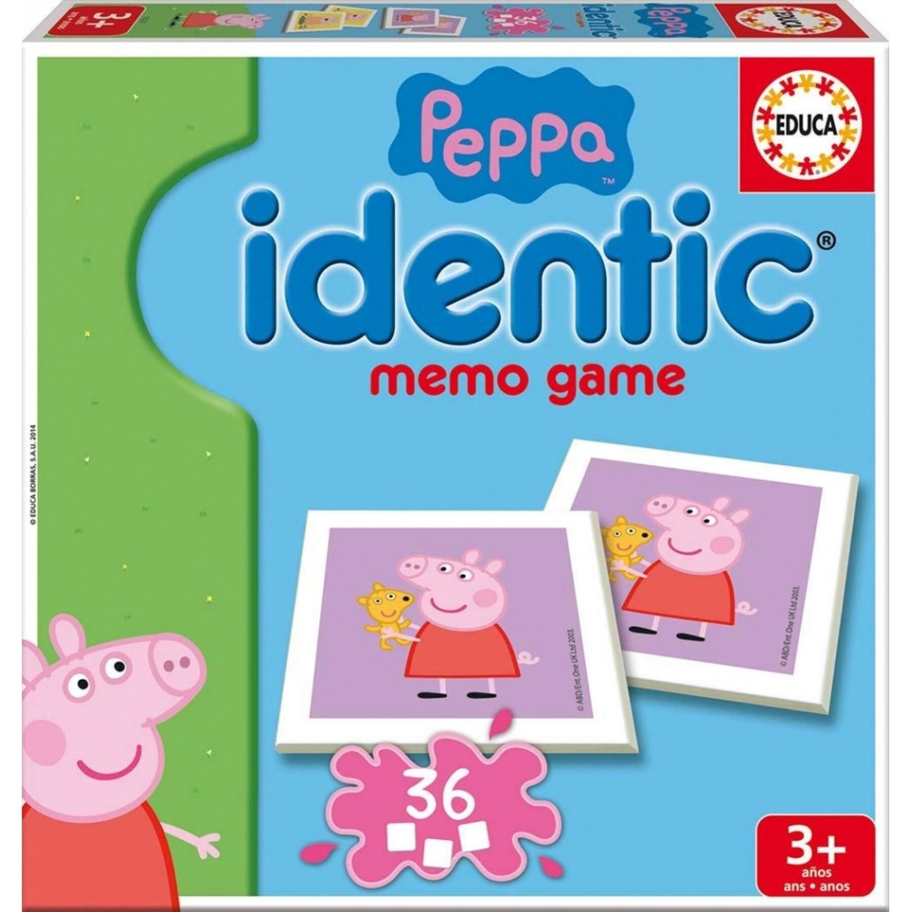 Educatieve geheugenspelletjes Peppa Pig