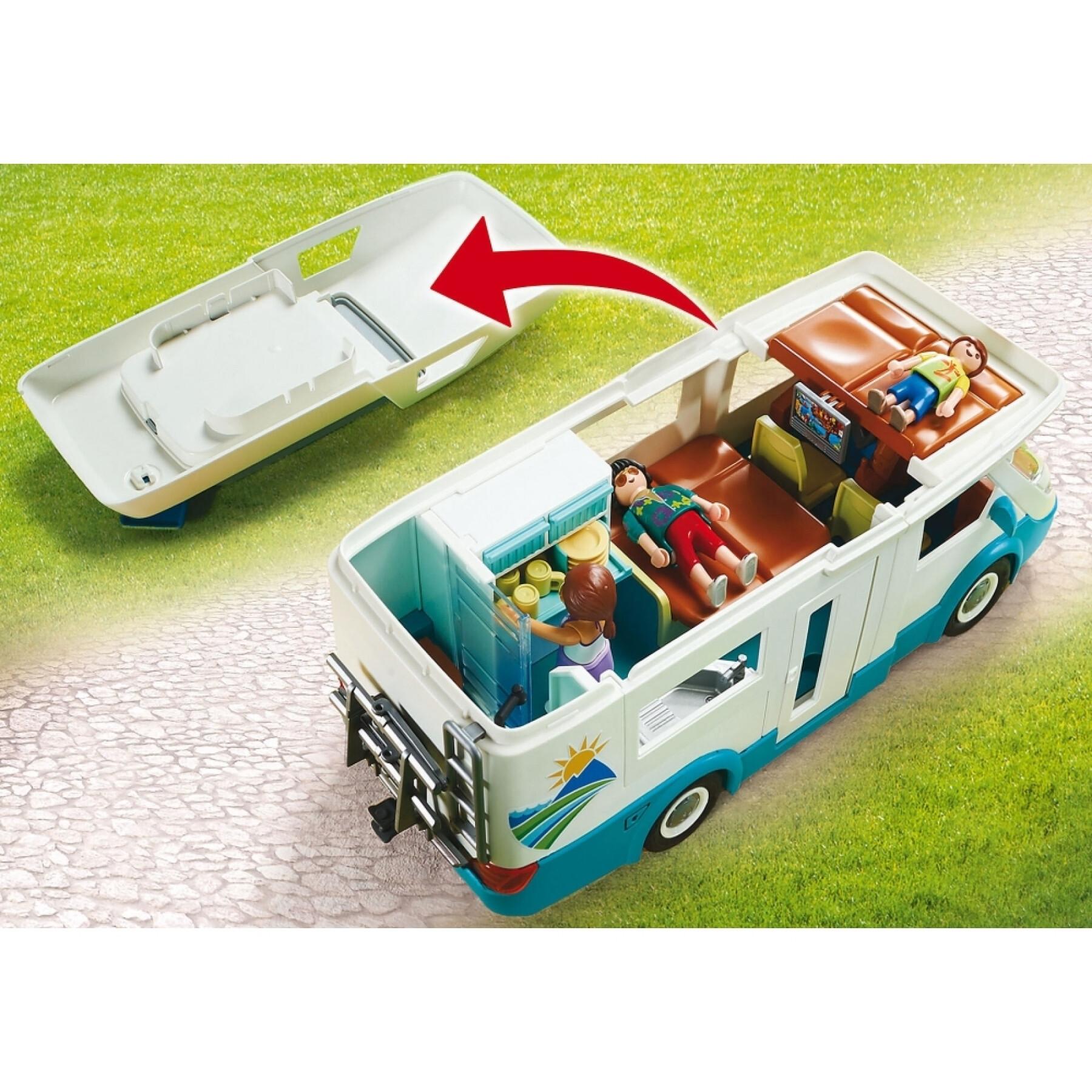 Zomer caravan familie Playmobil