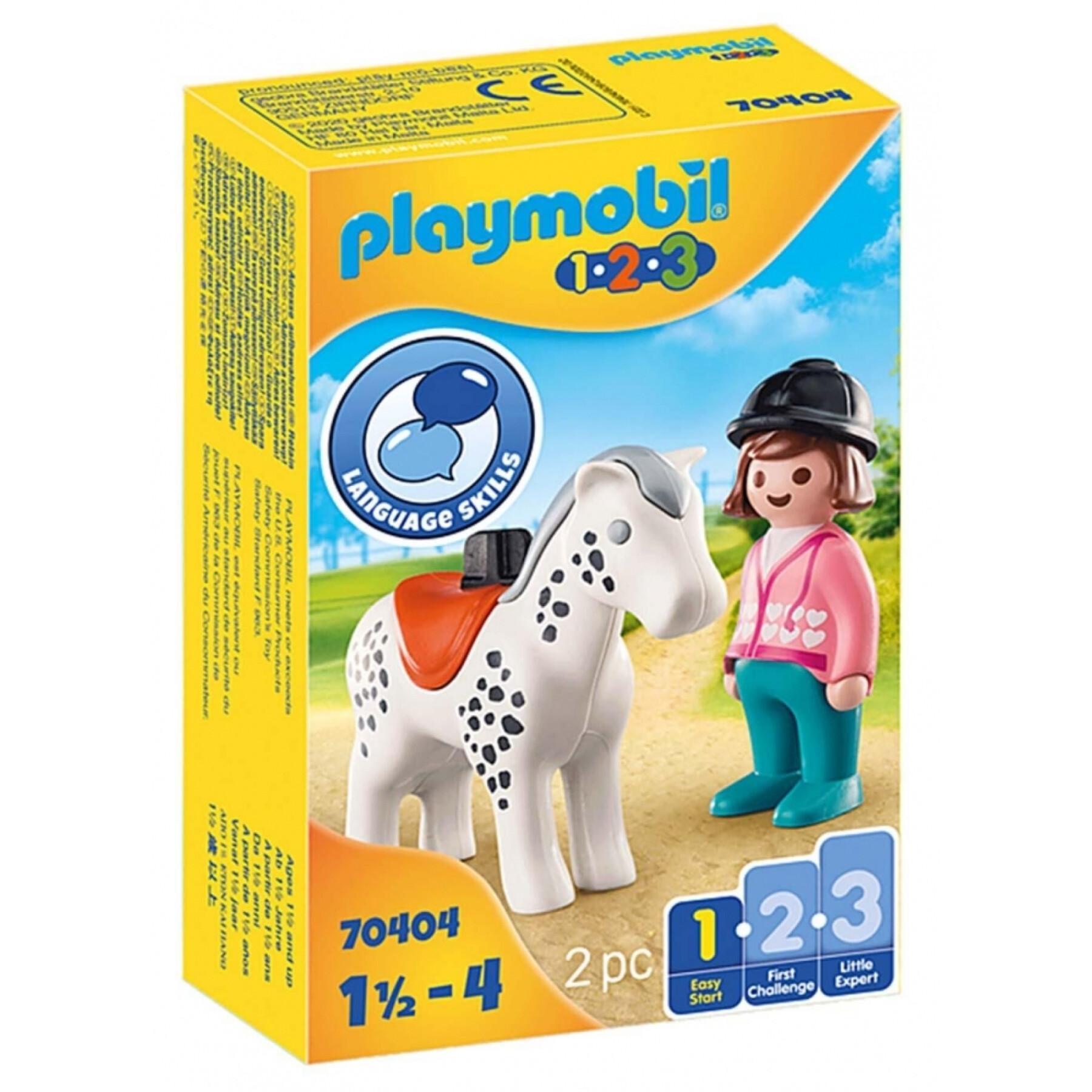 Ruiter met paard Playmobil 1.2.3