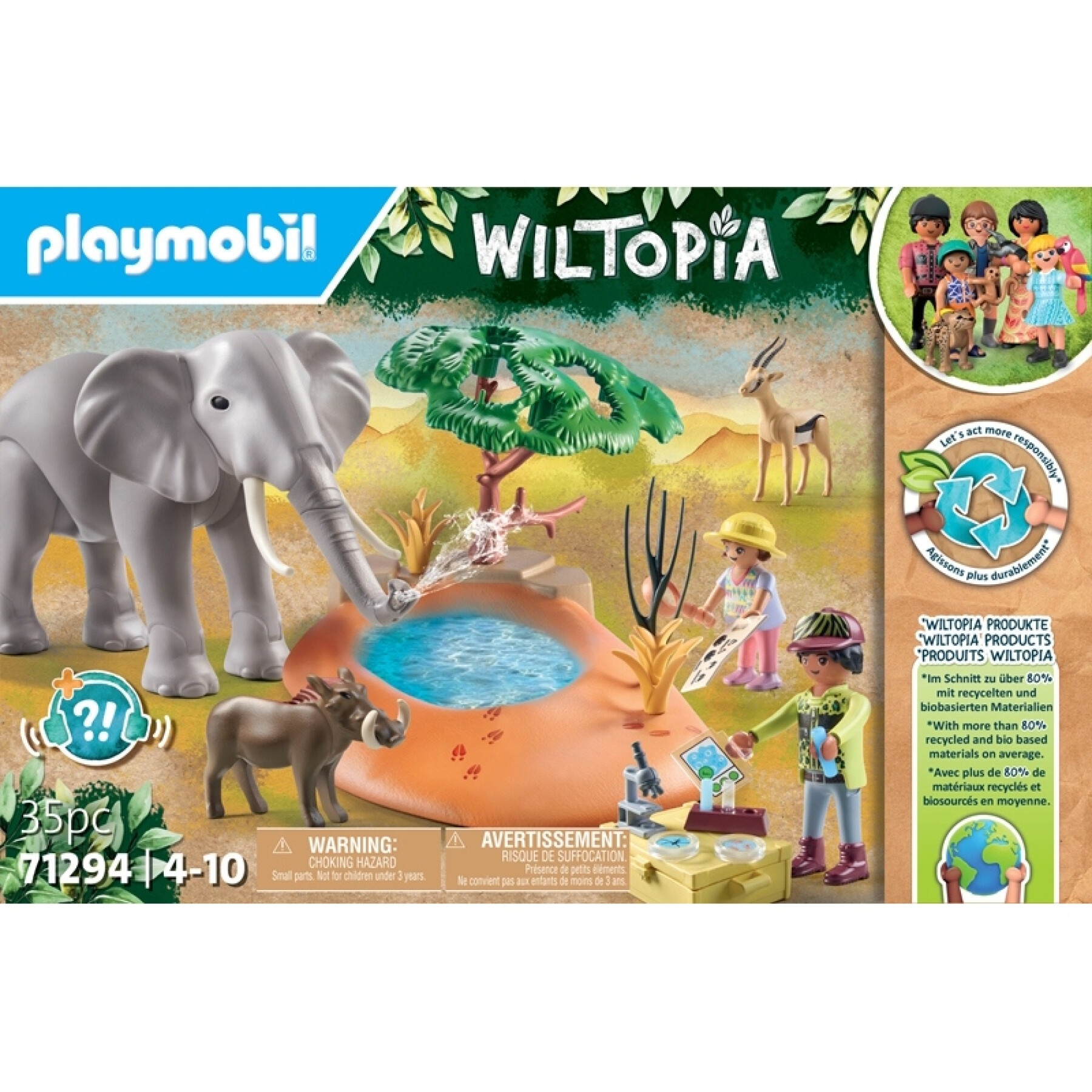 Bouwsets voor ontdekkingsreizigers + savannedieren Playmobil