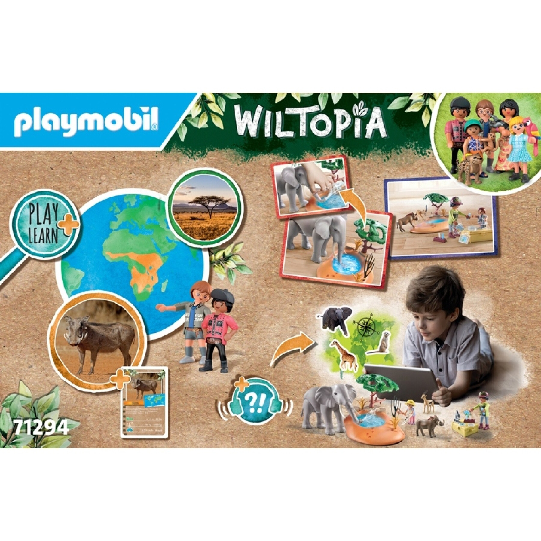 Bouwsets voor ontdekkingsreizigers + savannedieren Playmobil