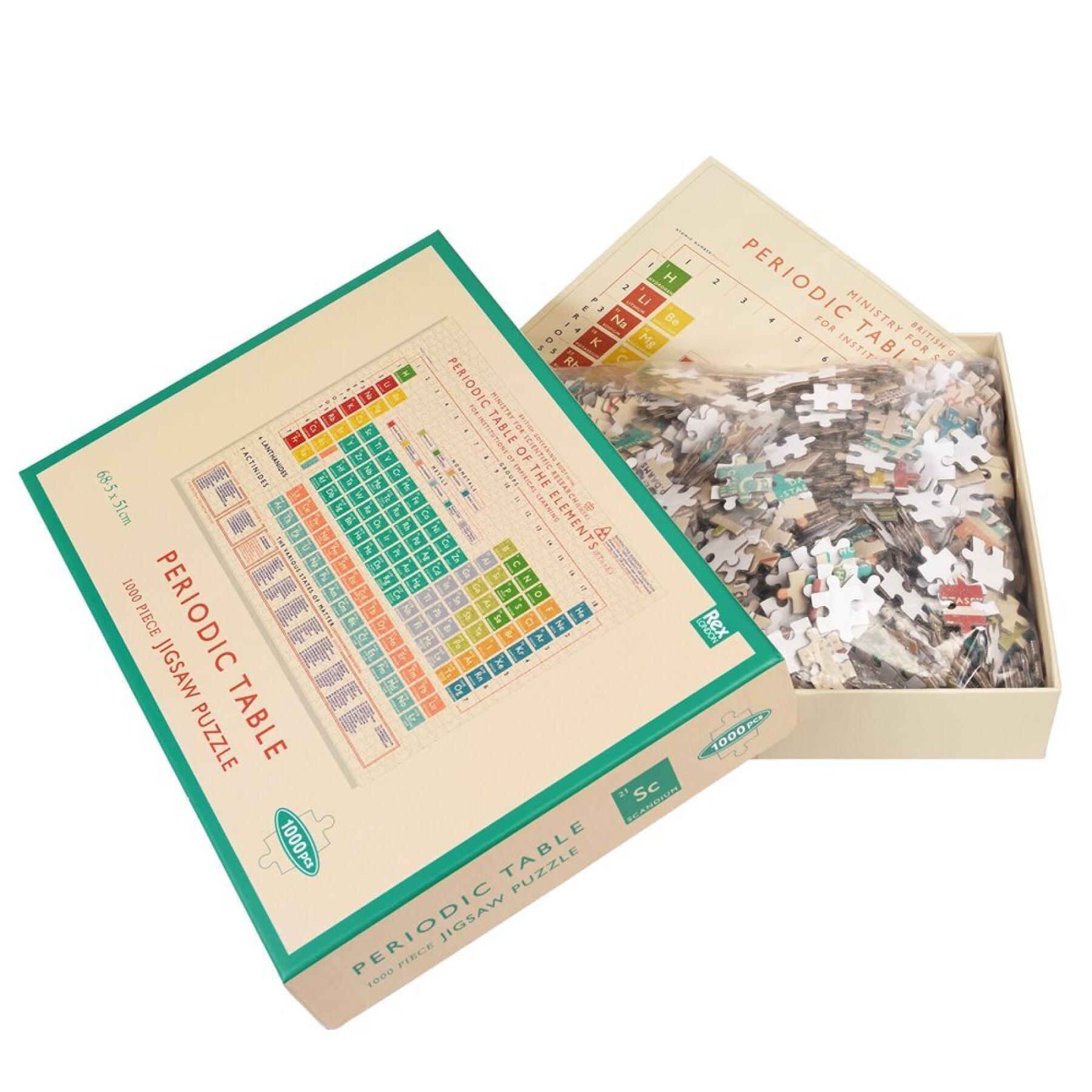 1000 stukjes puzzel Rex London Periodic Table
