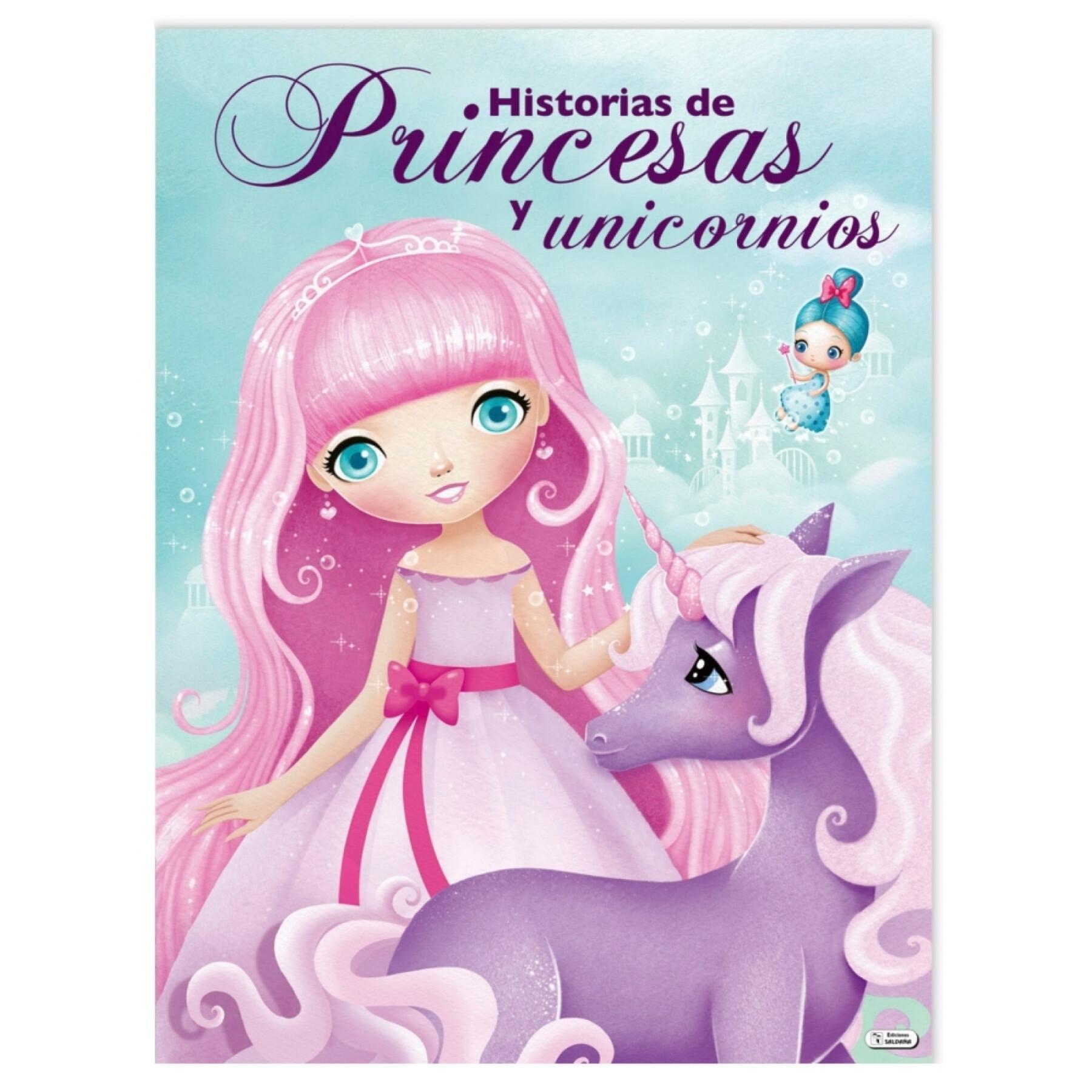 120 pagina's sprookjesboek prinsessen en eenhoorns Saldana