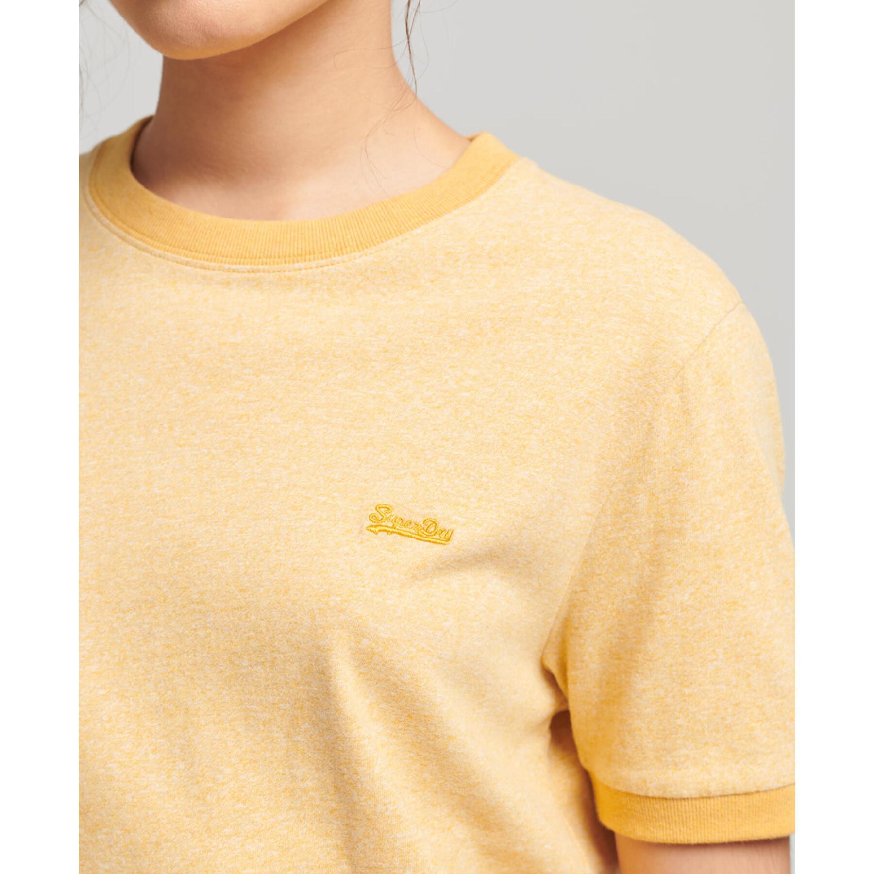 Contrasterende biologisch katoenen t-shirt voor meisjes Superdry Vintage Logo