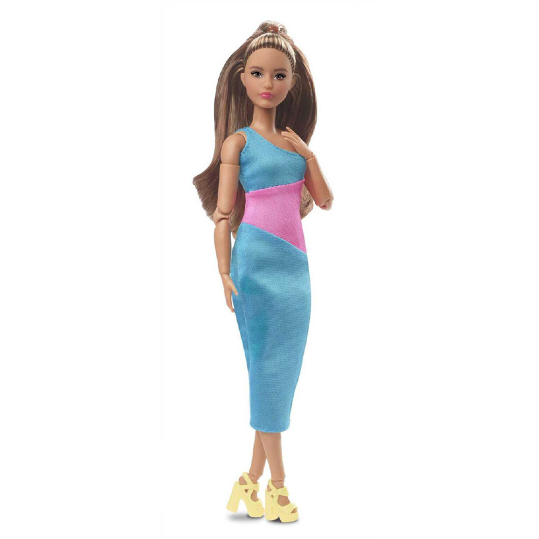 Barbie pop bruine jurk kleur WDK Partner