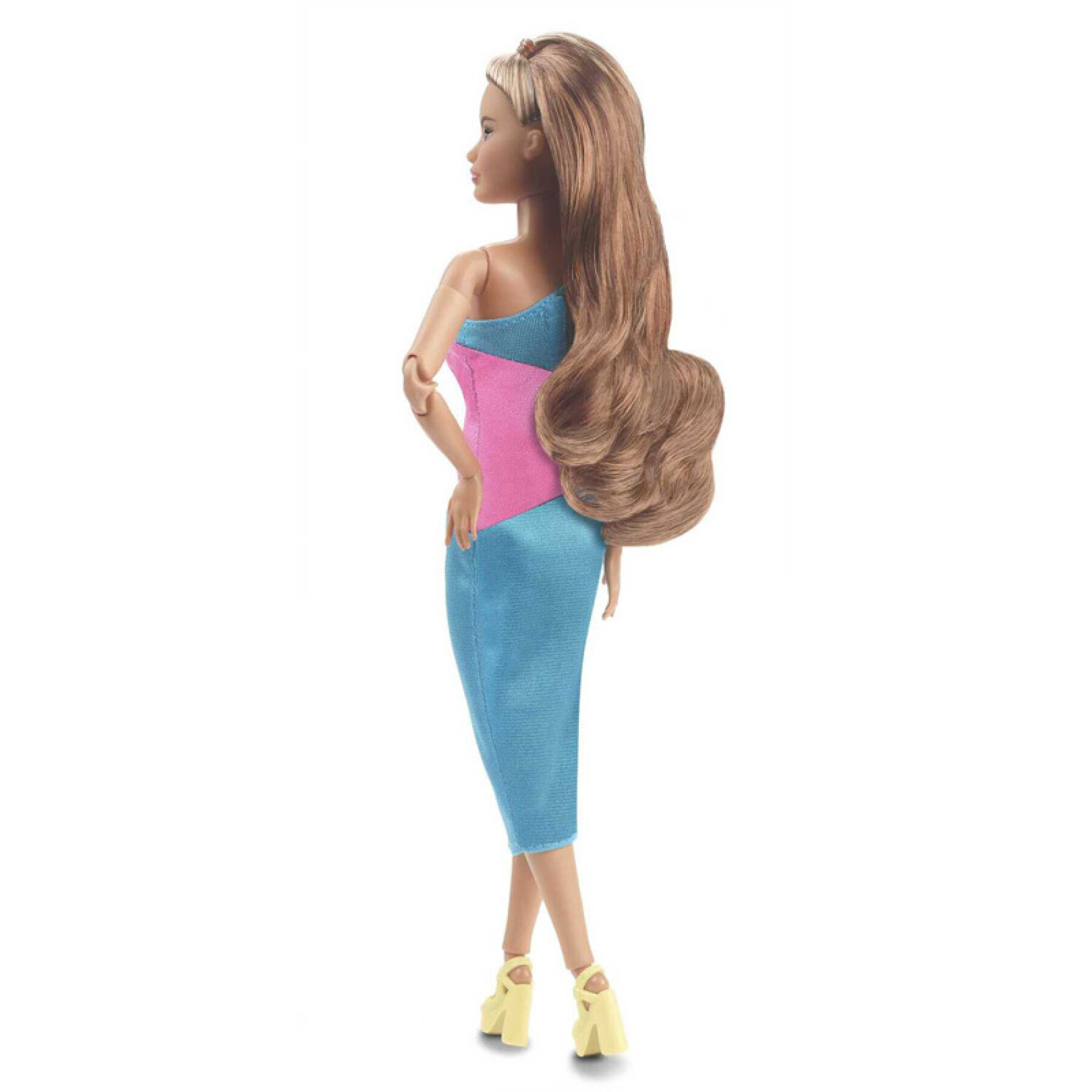 Barbie pop bruine jurk kleur WDK Partner