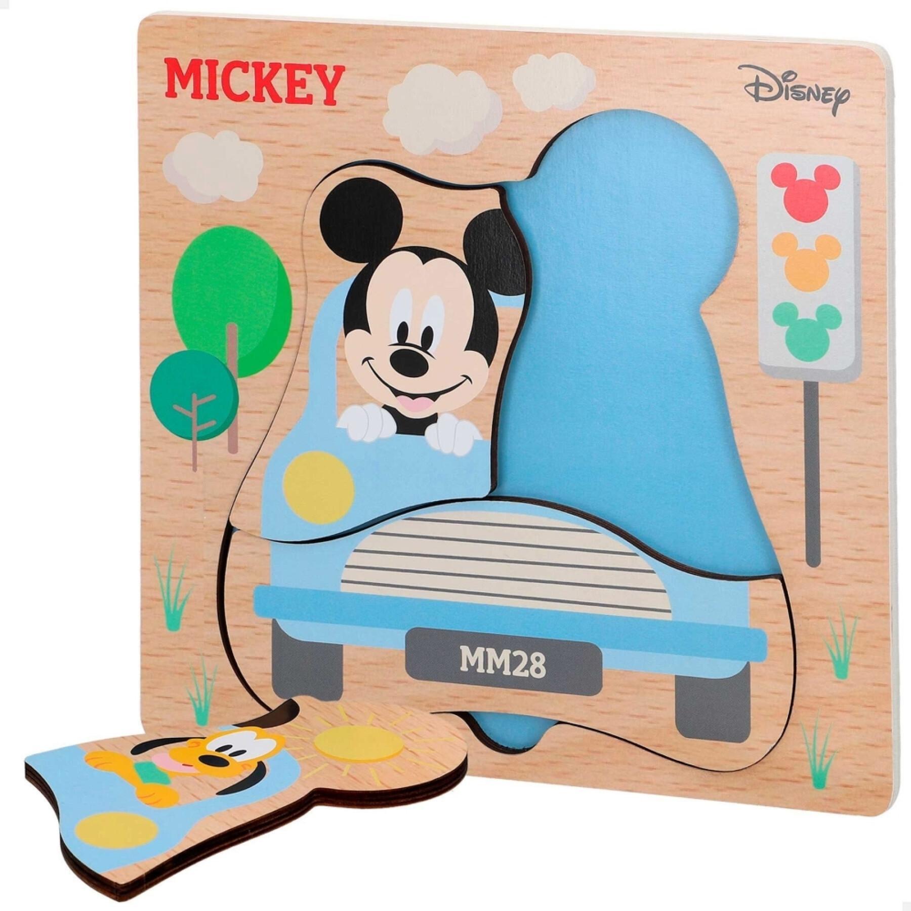 Houten puzzel Woomax Mickey Mouse ECO