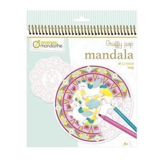 Boekje voor het maken van rozetten Avenue Mandarine Graffy Pop Mandala