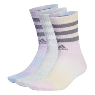 Set van 3 paar hoge sokken voor kinderen adidas 3-Stripes