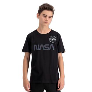 Kinder-T-shirt Alpha Industries NASA Rainbow Reflective