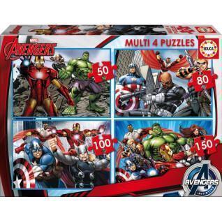Puzzel van 50 tot 150 stukjes Avengers