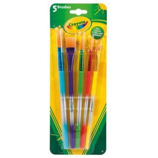 Set van 5 verschillende penselen Crayola