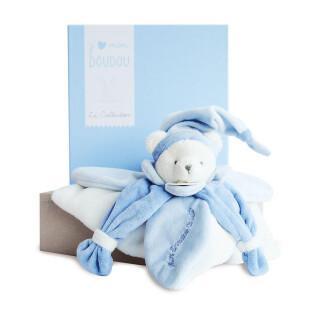 Blauwe teddybeer verzamelaar Doudou & compagnie