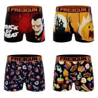Set van 4 boxershorts voor kinderen Freegun Halloween
