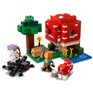 Paddenstoel huis bouwset Lego Minecrafte