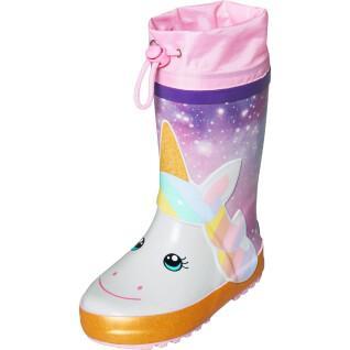 Rubberen regenlaarzen voor babymeisjes Playshoes Unicorn