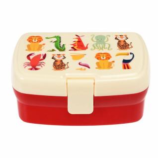Lunchbox met kinderbakje Rex London Colourful Creatures