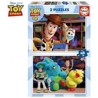 2-delige puzzel x 48 pièces Toy Story