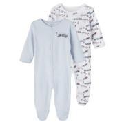 Set van 2 pyjama's voor babyjongens Name it Nightsuit Heather Train
