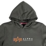 Sweat kinderkapje Alpha Industries label