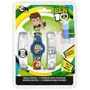 Digitaal horloge met kleurplaten voor kinderen cartoonnetwerk Ben 10