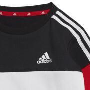 Stel legging et sweatshirt bébé adidas Tiberio 3-Stripes Colorblock