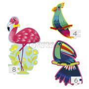 Set van 3 puzzles xl Avenue Mandarine Oiseaux Tropicaux