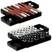 Schaken en dammen met magnetische backgammon Cayro