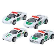Set van 4 metalen guardia civiele auto's CB Toys Speed&go échelle 1:43