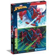 104-delige neonpuzzel Clementoni Spiderman